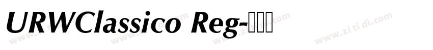 URWClassico Reg字体转换